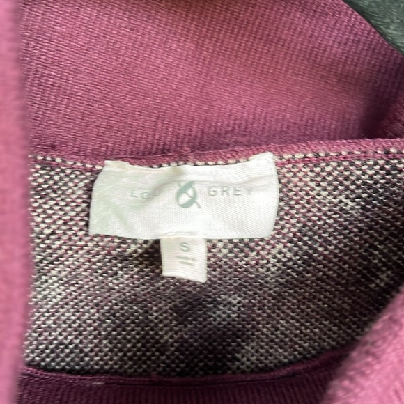 Lou & Grey Leopard Print Drawstring Turtle Neck Sweater Size Small - Picture 6 of 8